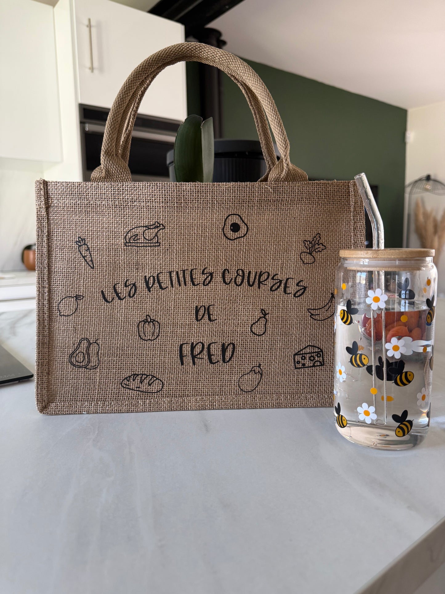 Sac Cabas Personnalisé en Jute – Création 100 % Unique