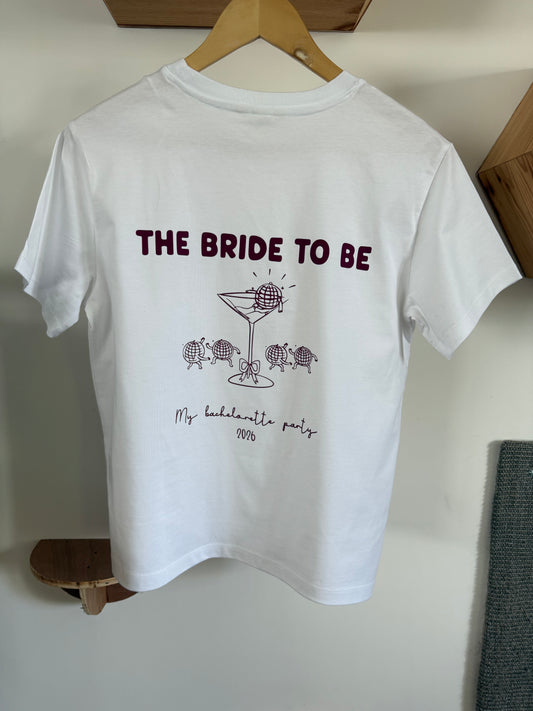 T-shirt Bride To Be Personnalisé EVJF