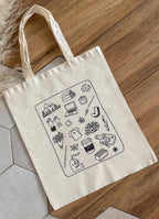 Tote bag Cozy Mood en coton | Illustration doodle
