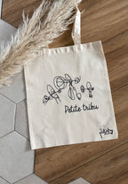 Tote Bag Personnalisé avec Dessin d'Enfant | Cadeau Unique pour Papa, Maman, Mamie et Papy