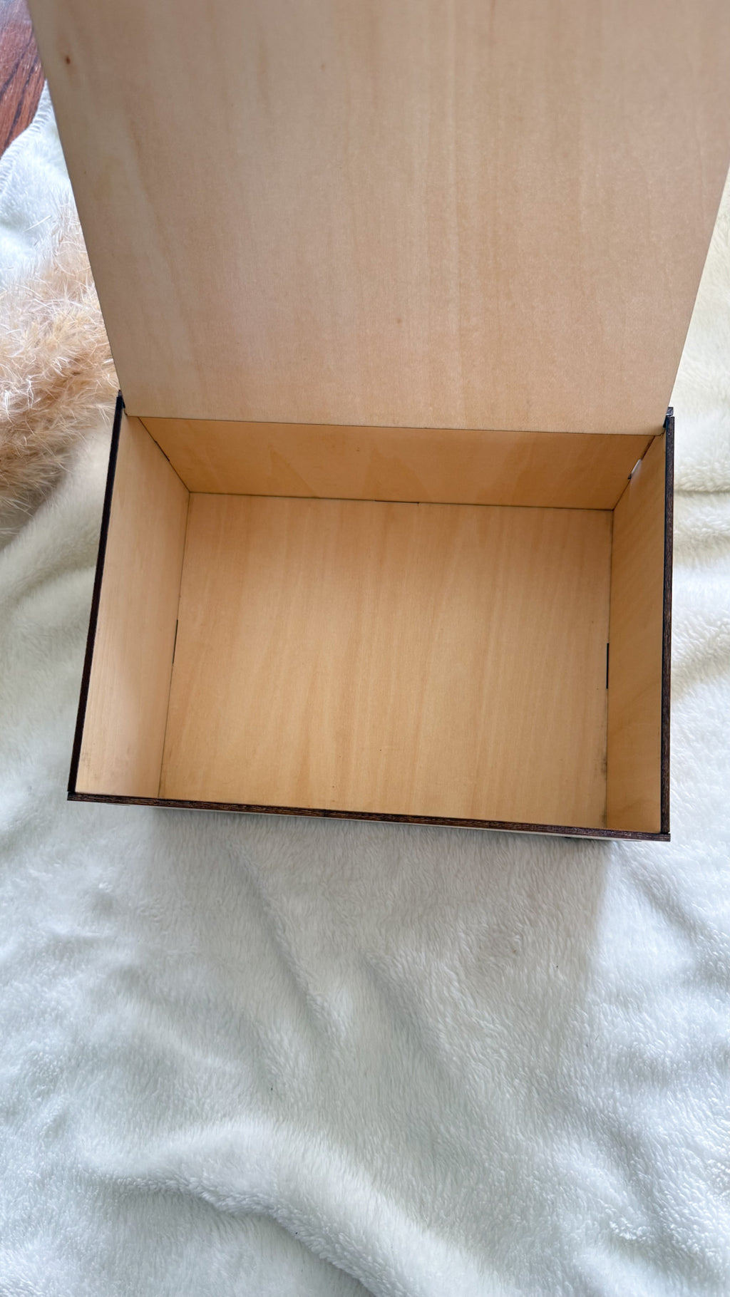 Boîte de naissance personnalisée en bois – Coffret souvenirs bébé