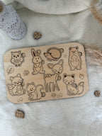 Puzzle en bois Montessori – Animaux de la forêt