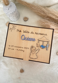 Boîte de naissance personnalisée en bois – Coffret souvenirs bébé