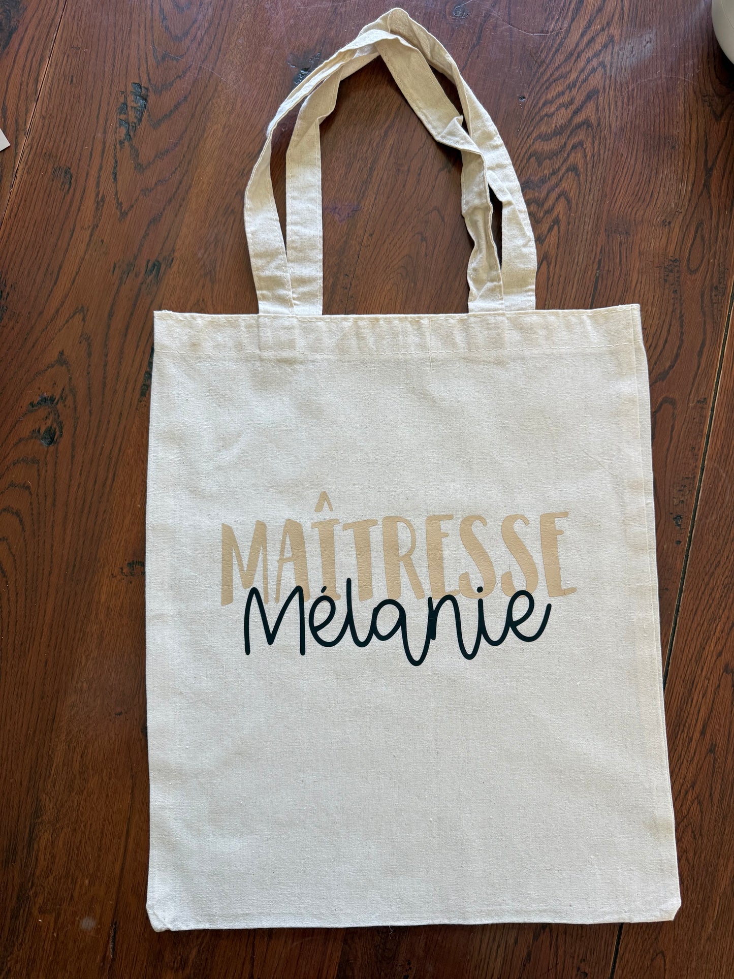 Tote Bag Personnalisé Maîtresse, ATSEM ou Nounou