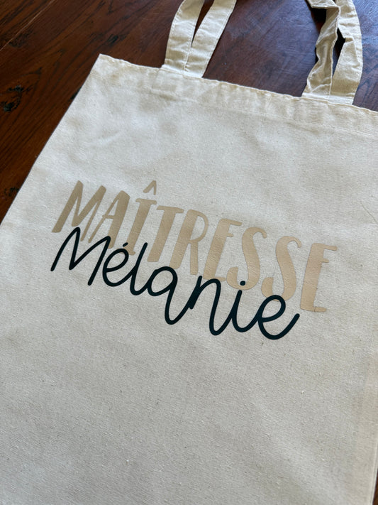 Tote Bag Maitresse - Collection teacher