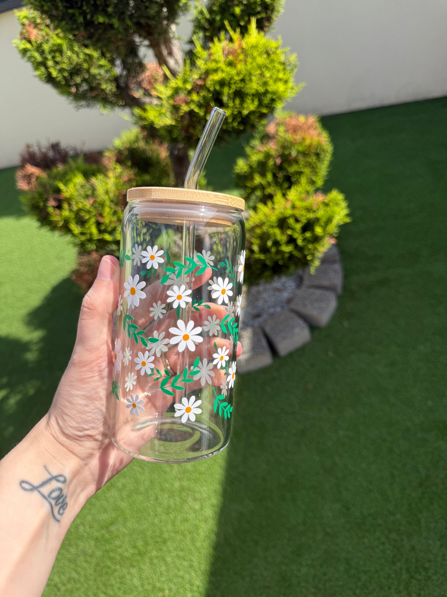 Verre Personnalisé avec paille