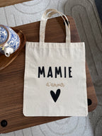 Tote Bag Mamie d'Amour – Cadeau Personnalisé pour Grand-Mère
