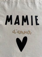 Tote Bag Mamie d'Amour – Cadeau Personnalisé pour Grand-Mère