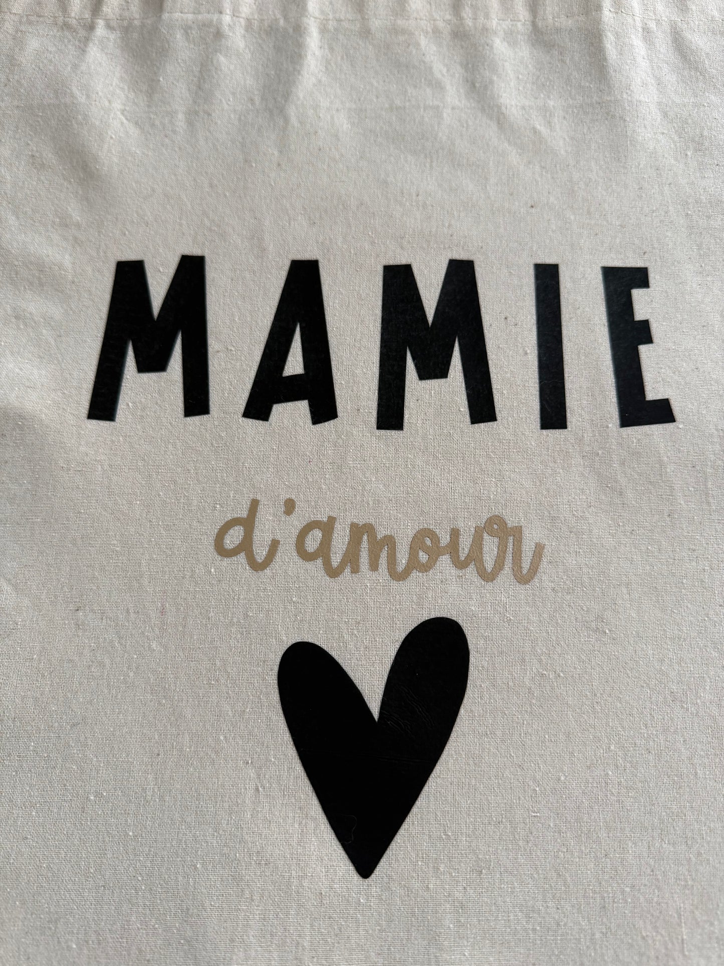 Tote Bag Mamie d'Amour – Cadeau Personnalisé pour Grand-Mère