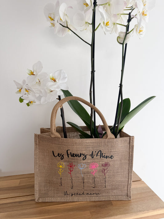 Sac Cabas Personnalisé en Jute – Création 100 % Unique