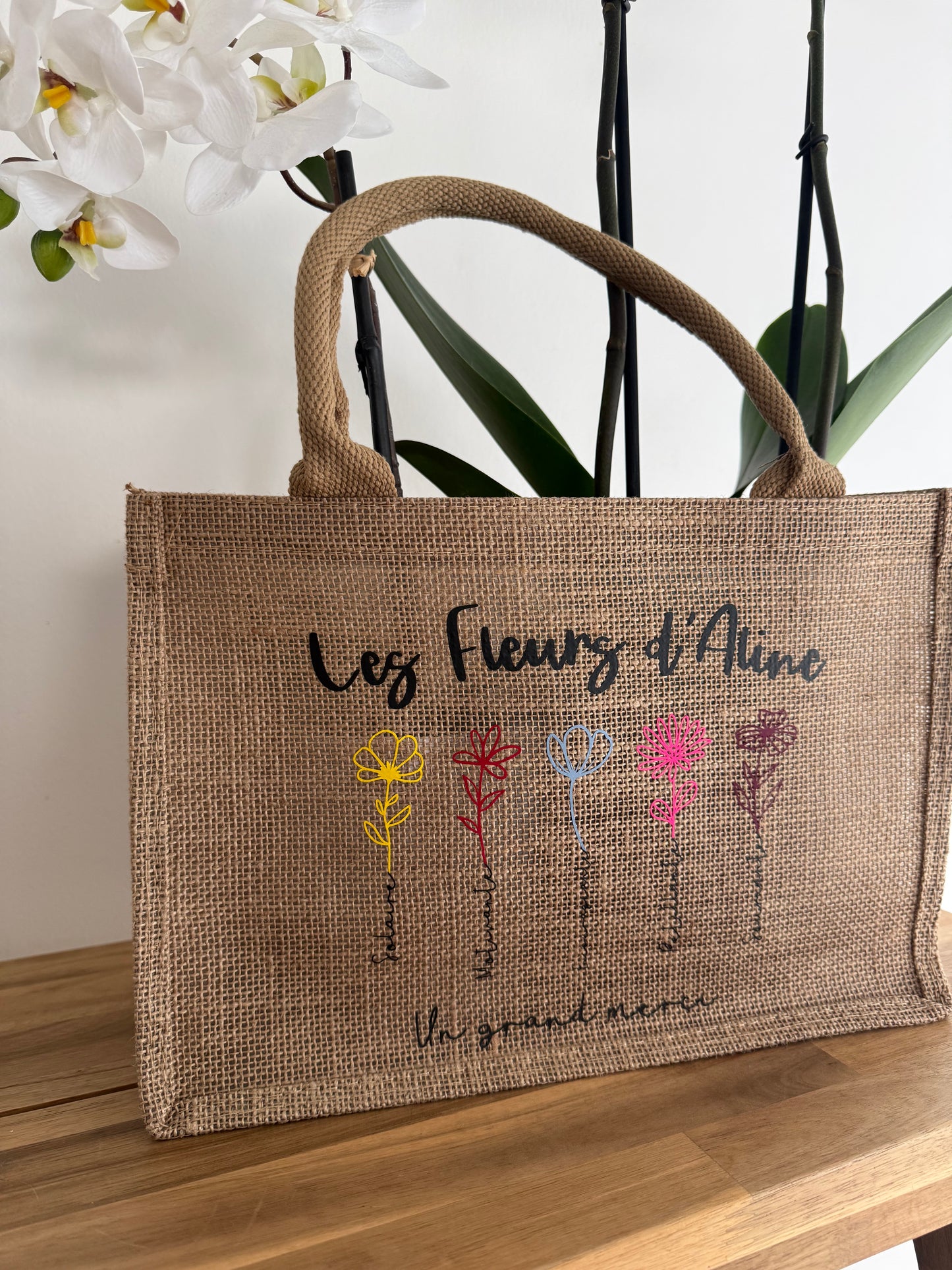 Sac Cabas Personnalisé en Jute – Création 100 % Unique