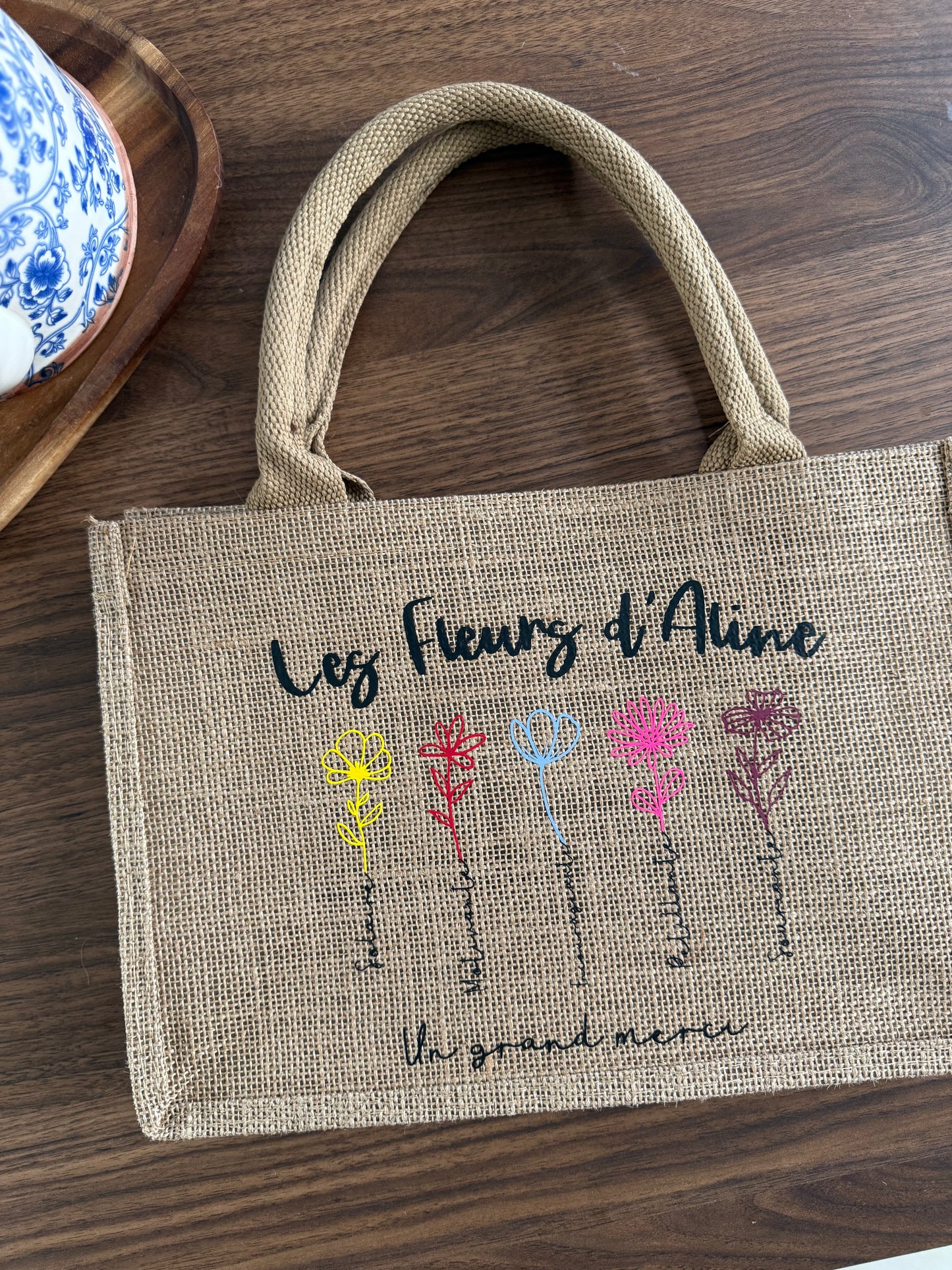 Sac Cabas Personnalisé en Jute – Création 100 % Unique