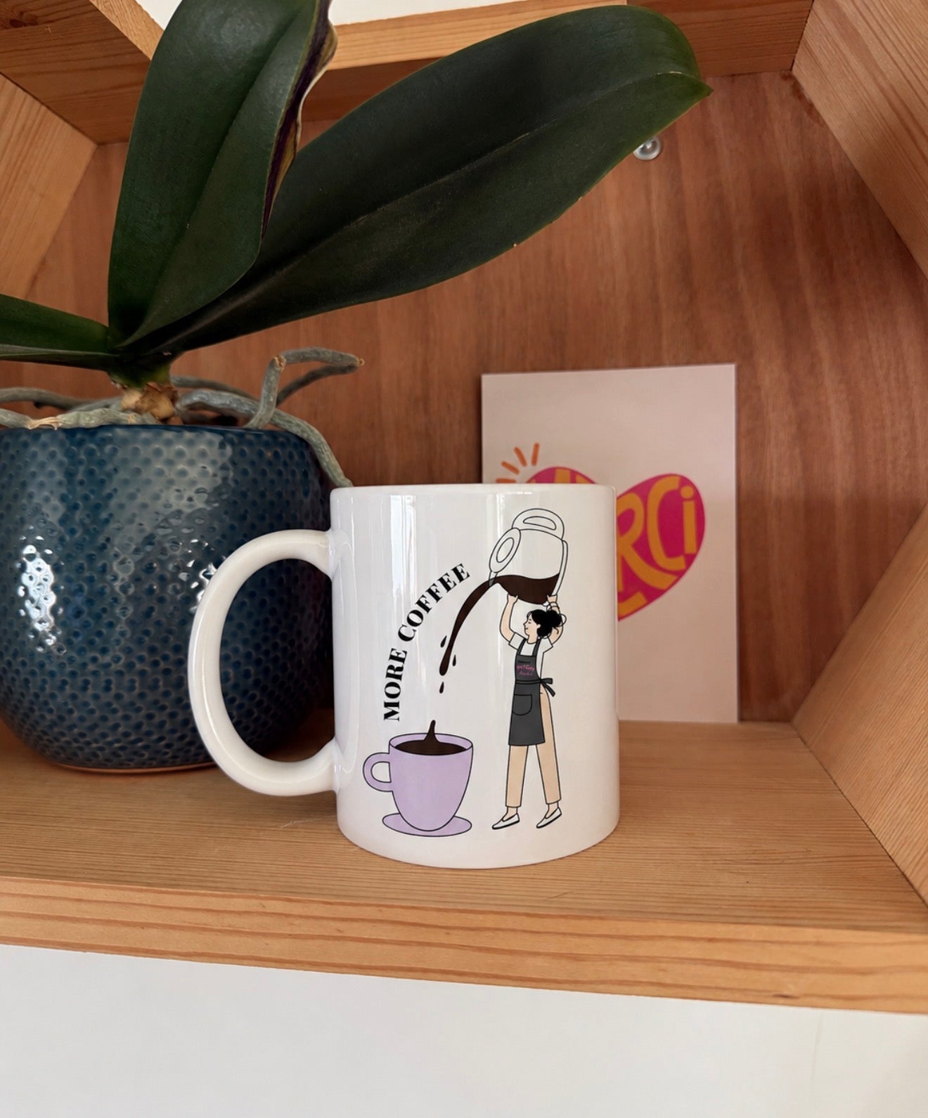 Mug More Coffee – Illustration Barista