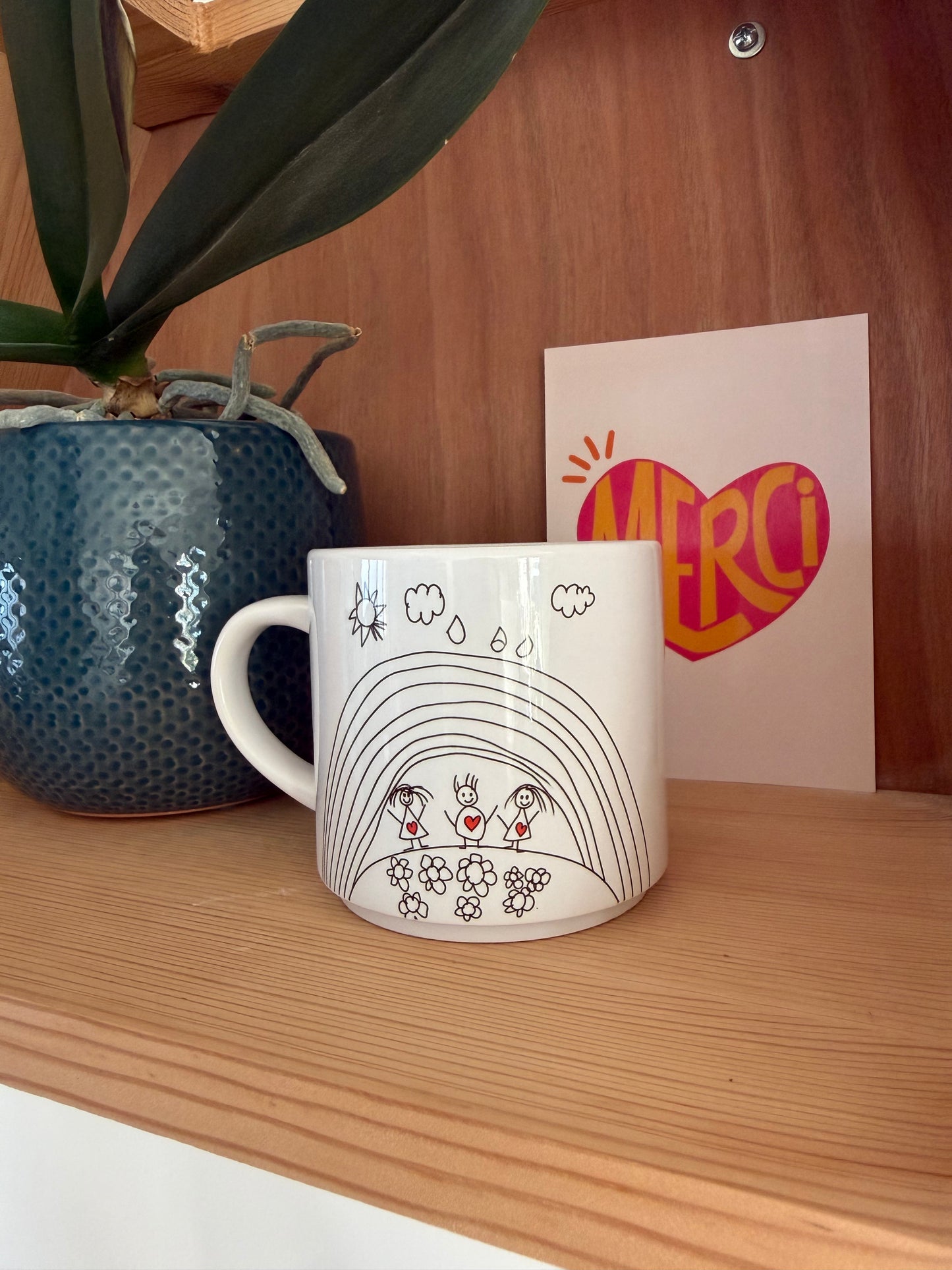 Mug Empilable Personnalisé | Texte, Prénom, Photo ou Illustration