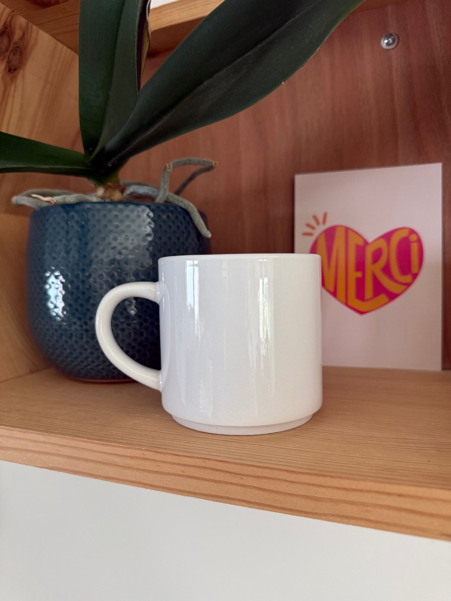 Mug Empilable Personnalisé | Texte, Prénom, Photo ou Illustration