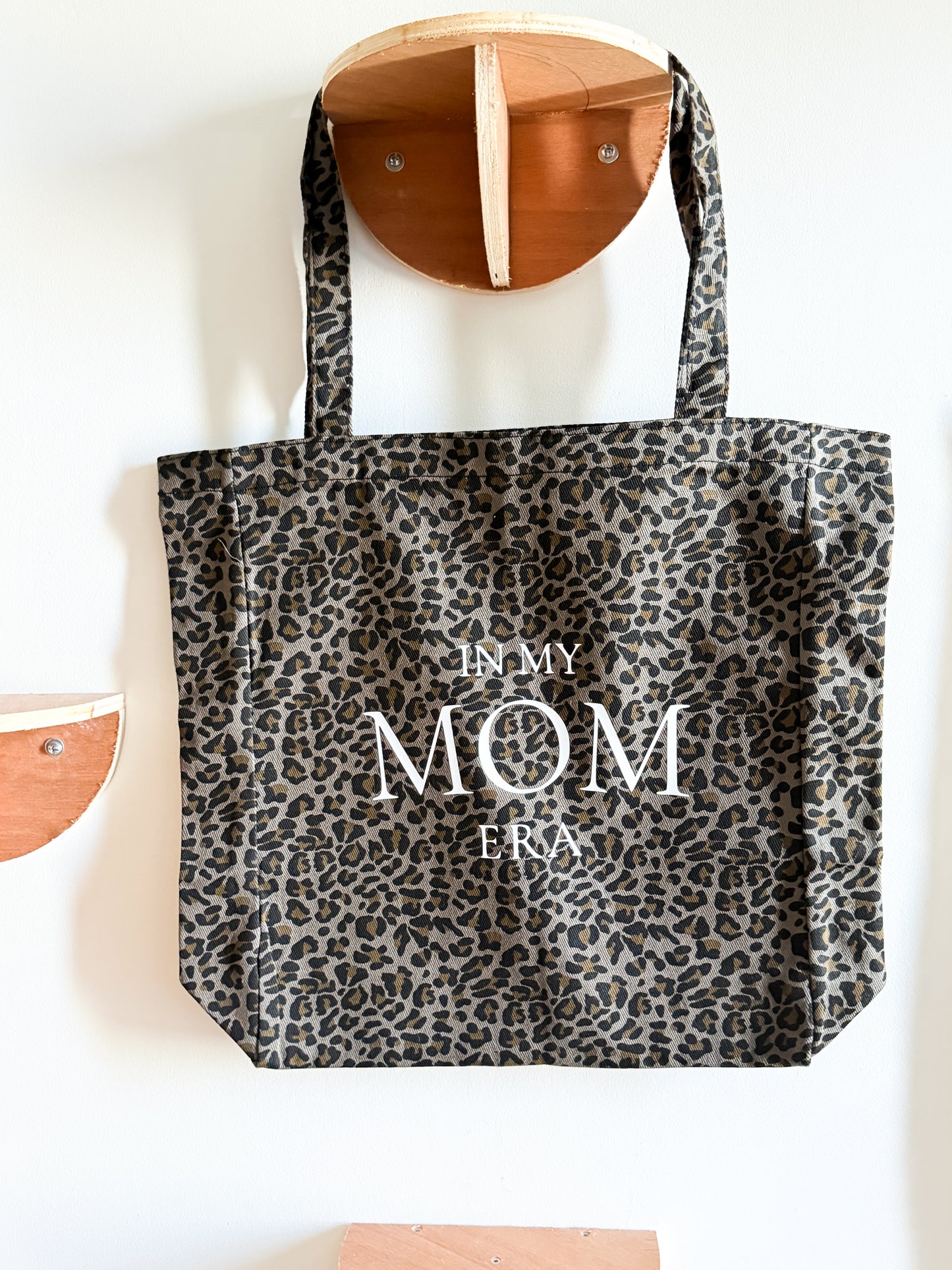 Tote Bag Léopard "In My Mom Era"