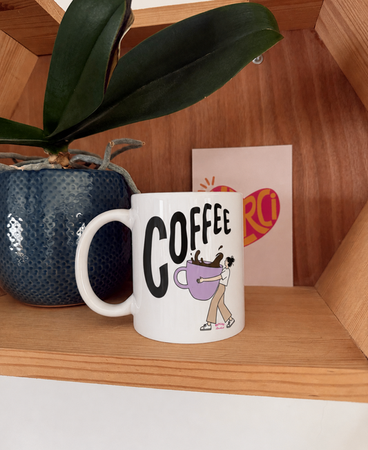 Mug Coffee – Câlin de Tasse Illustration