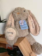 Peluche souvenir avec prénom et date de naissance
