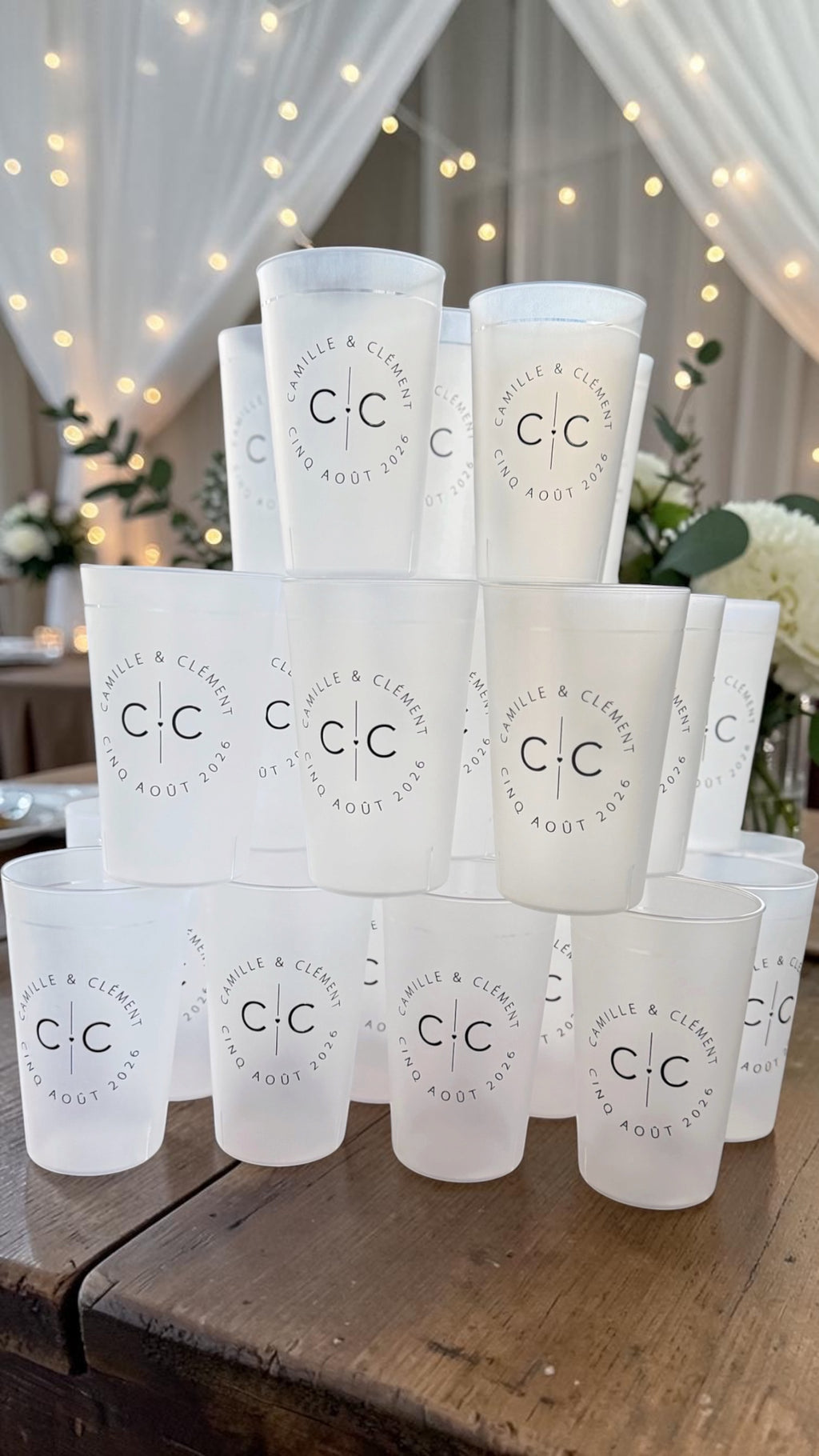 Gobelet personnalisé – Mariage, Baptême, Anniversaire & Événement